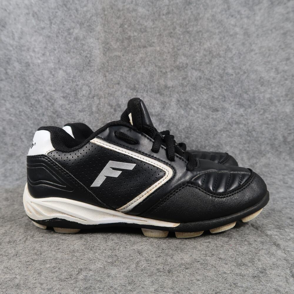 Franklin Shoes Youth 1 Baseball Cleats Kids Athletic Sport Black White Lace Up